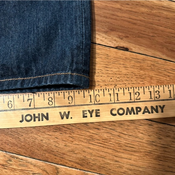 ROCAWEAR Men’s Y2K Baggy Wide-leg Dark Wash Denim Jeans Size 36 Embroidered RW - Picture 10 of 11